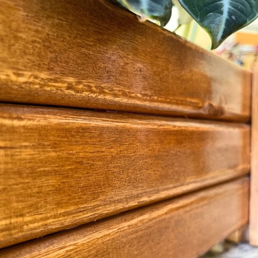 Large Wooden Slat Flower Pots