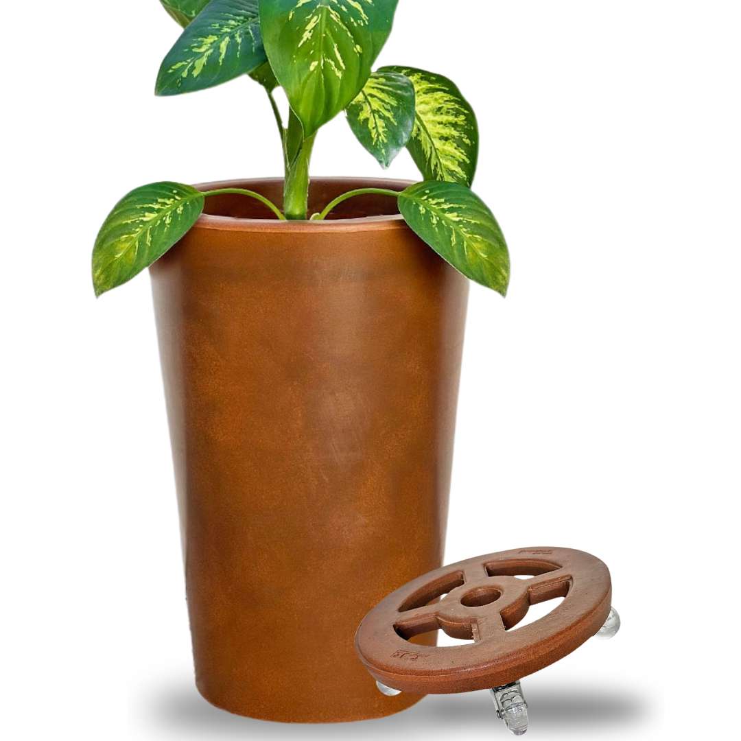 Damascus Wheeled Flower Pots 59x40CM