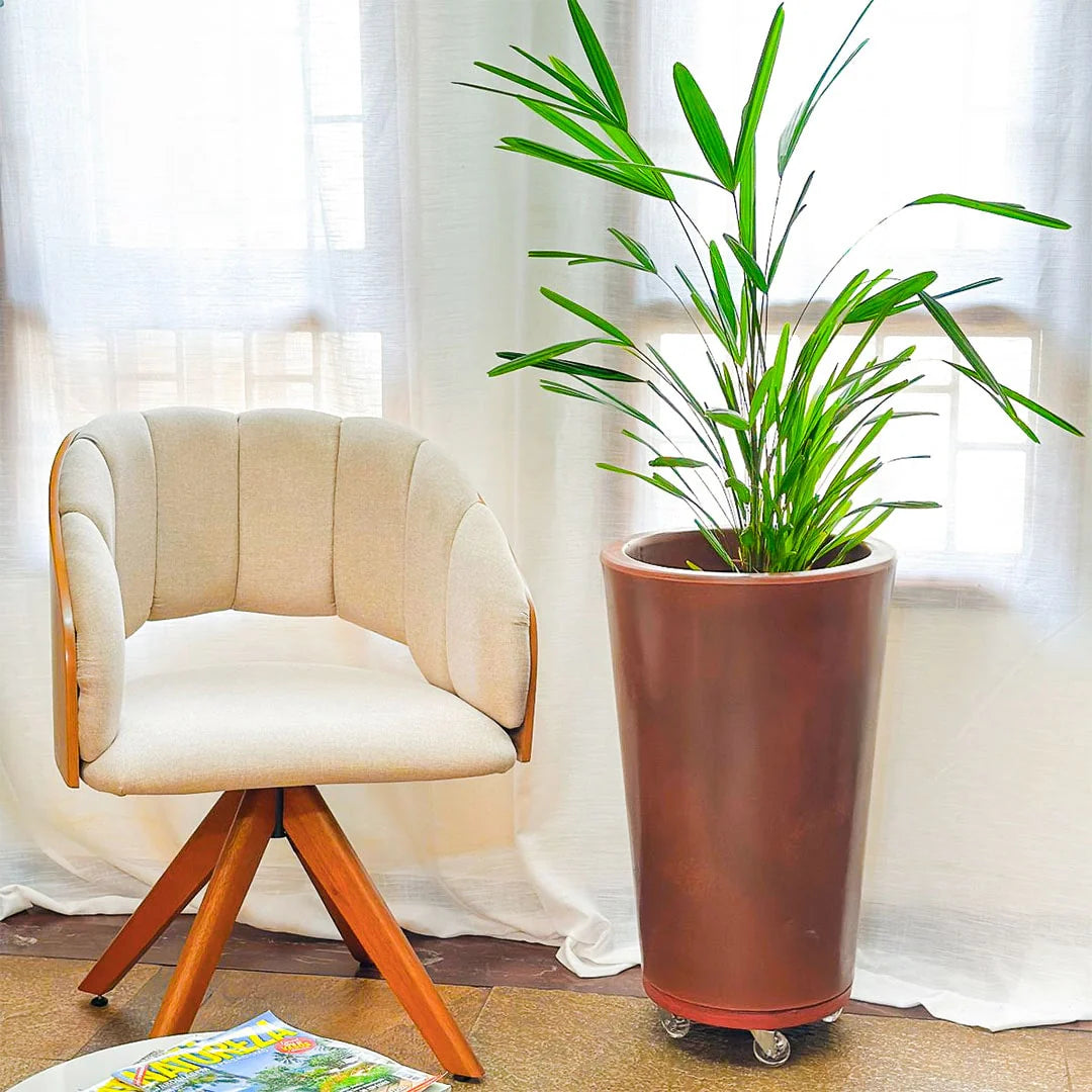 Damascus Wheeled Flower Pots 59x40CM