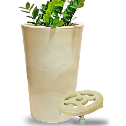 Damascus Wheeled Flower Pots 59x40CM