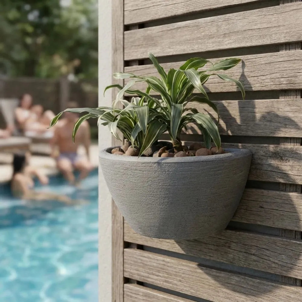 Half Moon Shaped Wall Mounted Flower Pot