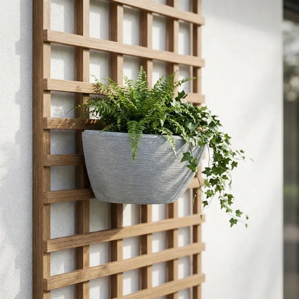 Half Moon Shaped Wall Mounted Flower Pot