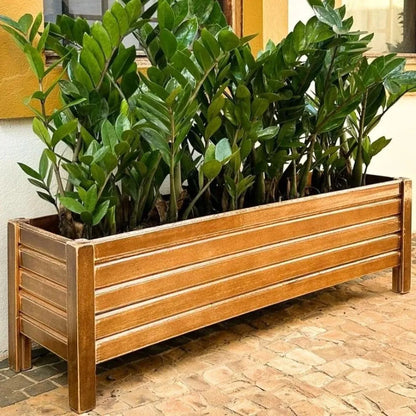 Large Wooden Slat Flower Pots