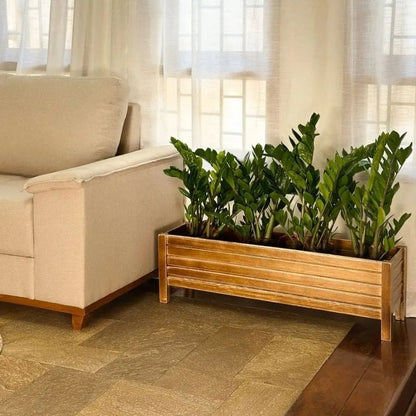 Large Wooden Slat Flower Pots