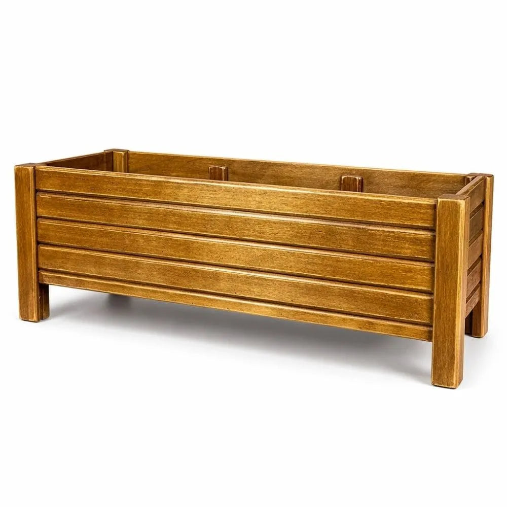 Large Wooden Slat Flower Pots