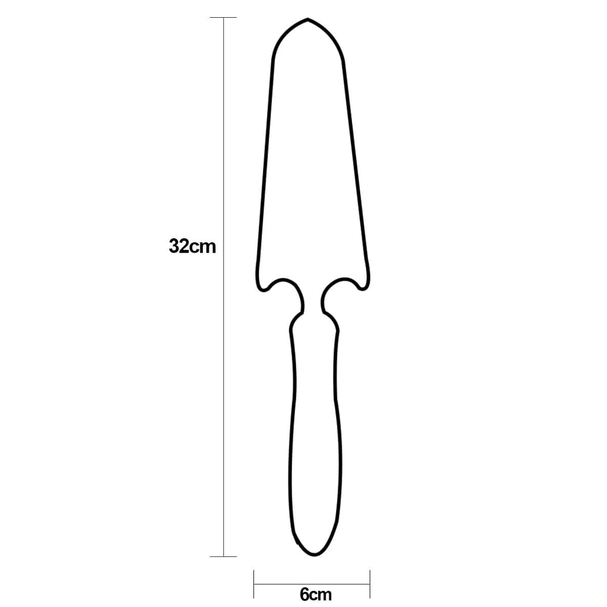 Narrow Stainless Steel Garden Shovel
