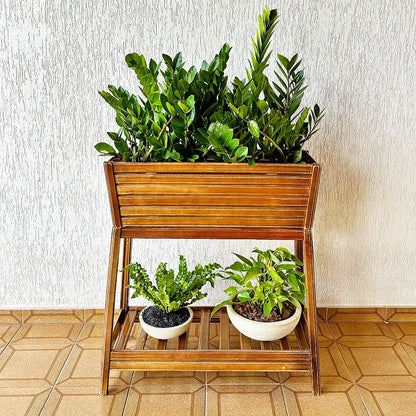 Wooden Flower Pot With Stand