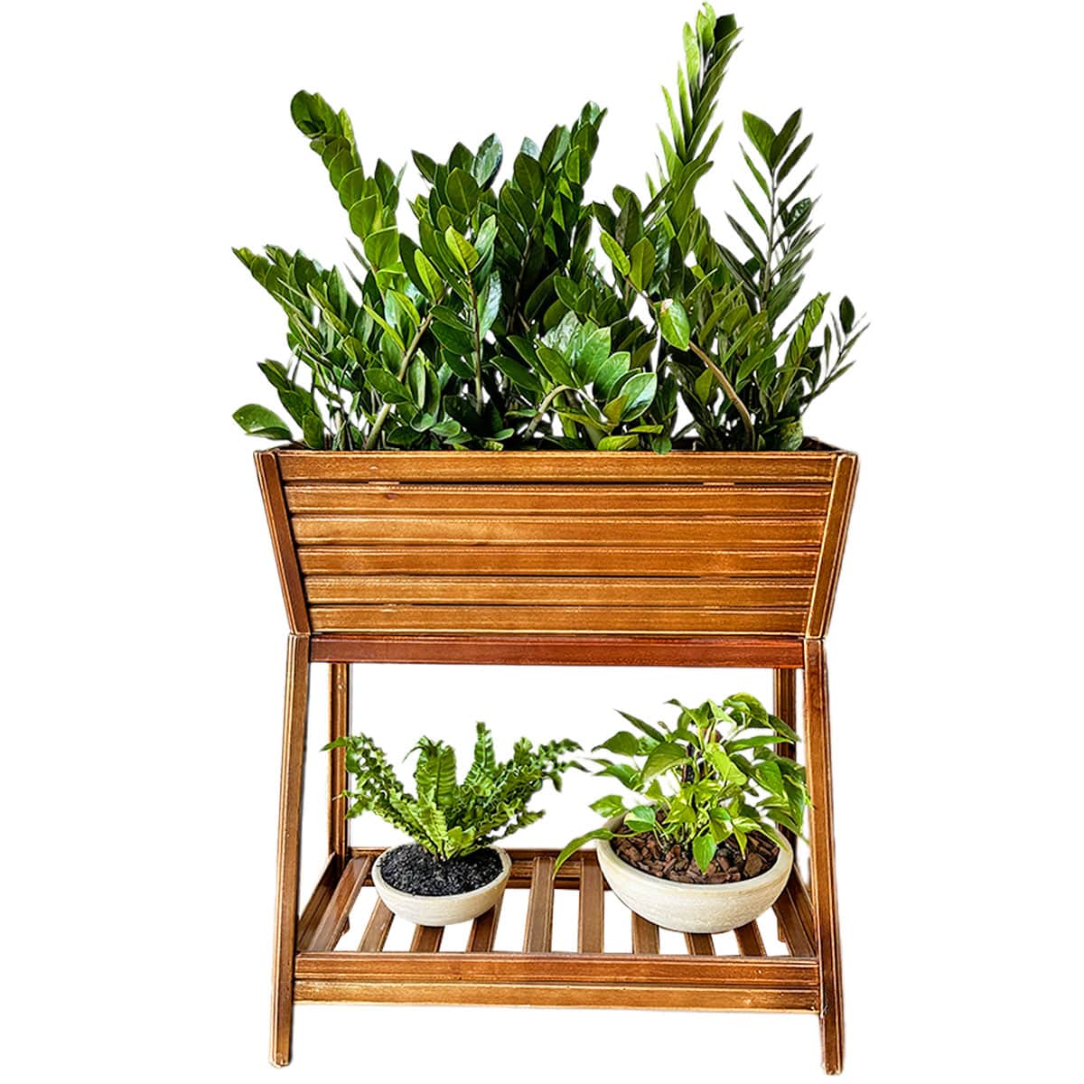 Wooden Flower Pot With Stand