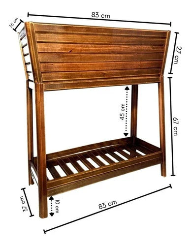 Wooden Flower Pot With Stand