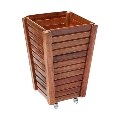 Wooden Flower Pots With Wheels