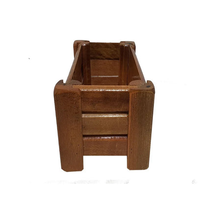 Wooden Slatted Flower Pot 30x16 CM