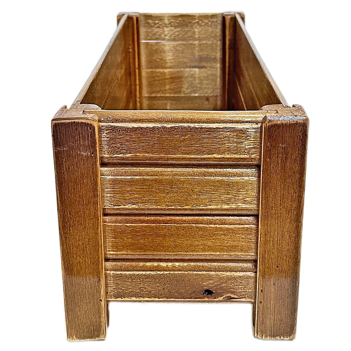 Wooden Slatted Flower Pot 40x16 CM