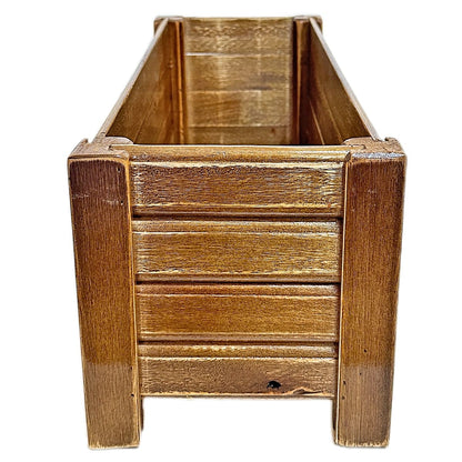 Wooden Slatted Flower Pot 40x16 CM