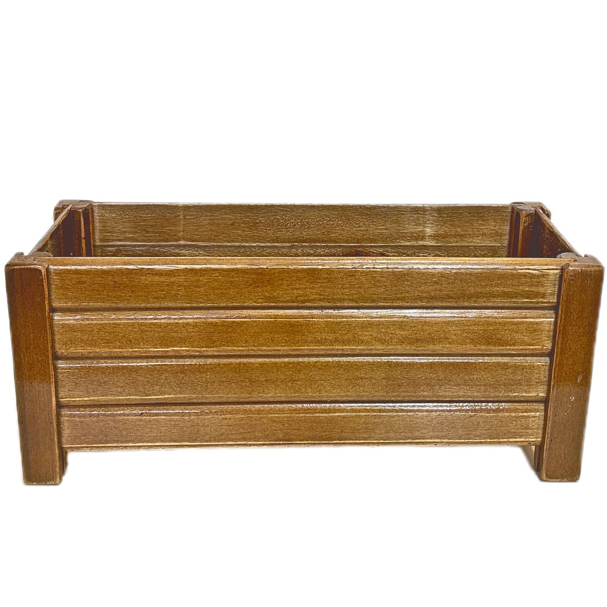 Wooden Slatted Flower Pot 40x16 CM